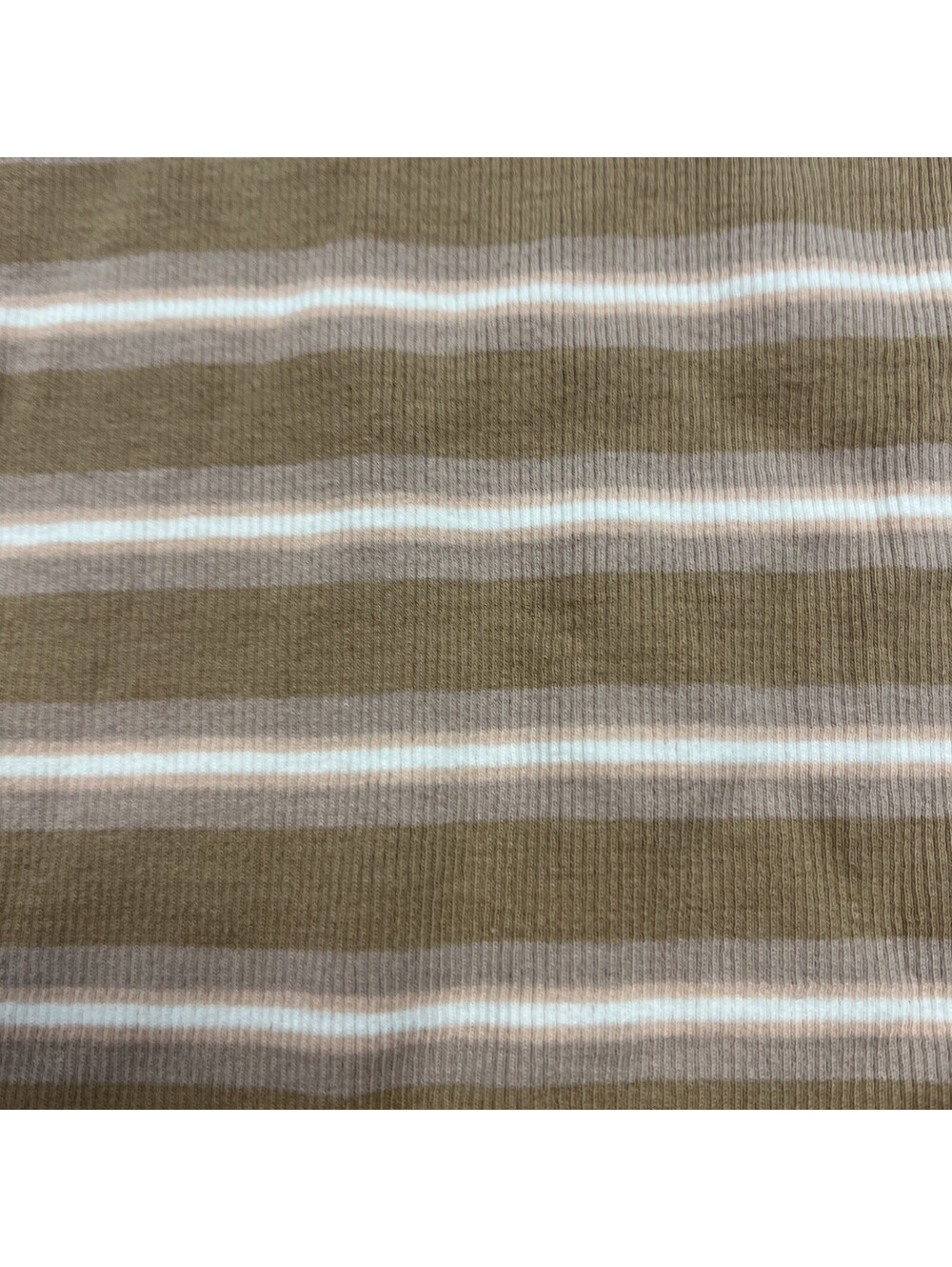 Steve Madden Stripe Rib Sweater Bodysuit Brown Stripped White Large Tank